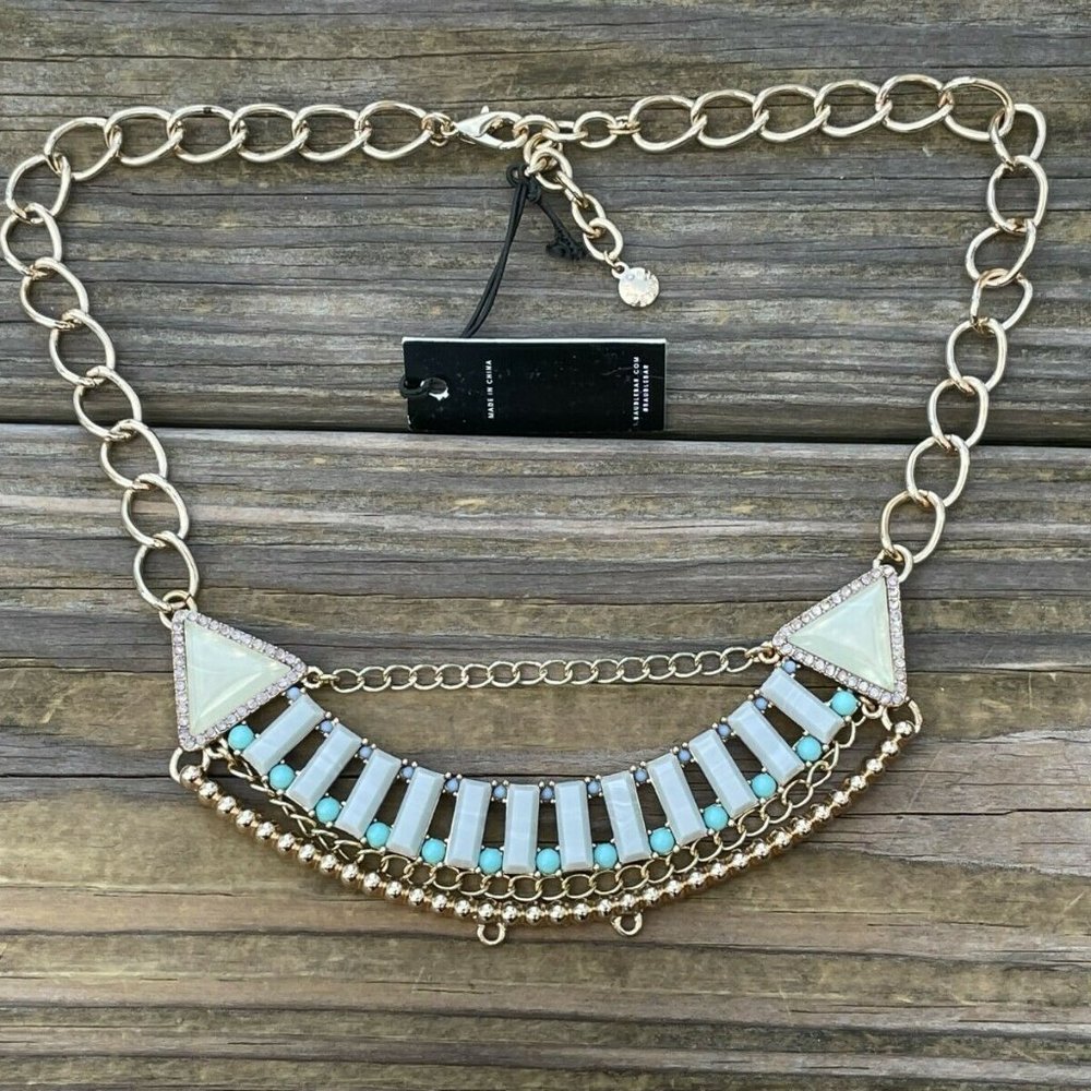 Baublebar Women Necklace Rope Chunky Statement Gold Tone Necklace Jewelry - Picture 4 of 9